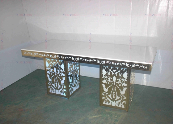 Υφολογικό αναμμένο σύνολο 4000X1200X750mm επιτραπέζιων εδρών επιτραπέζιων μπαρ μπαρ