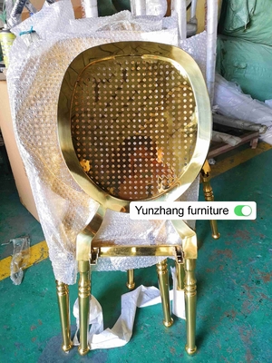 Χρυσό ανοξείδωτο W50xD65xH92cm 6.5KGS εδρών γαμήλιου συμποσίου