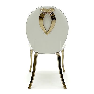 Πολυτελές ανοξείδωτο ατσάλι πόδια Μοντέρνα καρέκλα τραπεζαρίας γάμου εστιατορίου για εκδήλωση ρεσεψιόν ξενοδοχείου