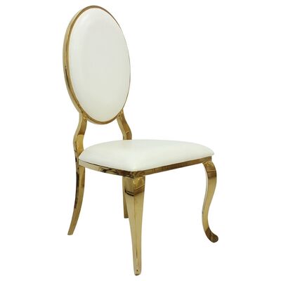 Καρέκλες ξενοδοχείου Nordic Royal Luxury Round Back Καρέκλα γάμου και εκδήλωσης με φανταχτερή υψηλή πλάτη για χώρους υψηλής κατηγορίας