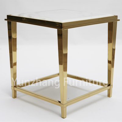 Tabletop τελών πολυτέλειας βάσεων SS 201 επιτραπέζιο διαμορφωμένος μάρμαρο πίνακας καναπέδων επίπλων καθιστικών