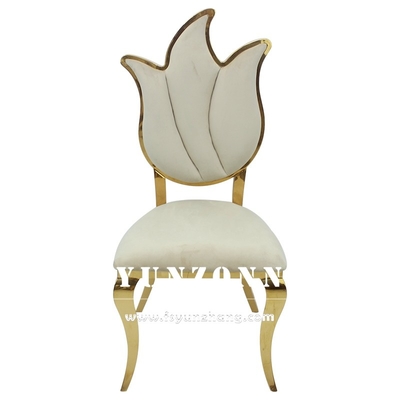 Λουλουδιών σχεδίου υψηλή πίσω έδρα 49X56X107cm επίπλων γαμήλιων εδρών βασιλική