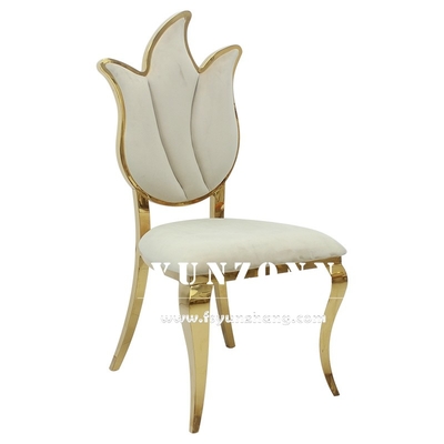 Λουλουδιών σχεδίου υψηλή πίσω έδρα 49X56X107cm επίπλων γαμήλιων εδρών βασιλική
