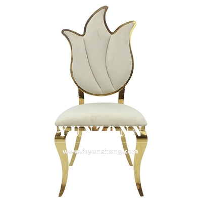 Λουλουδιών σχεδίου υψηλή πίσω έδρα 49X56X107cm επίπλων γαμήλιων εδρών βασιλική