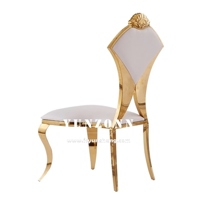 Νέο σχεδιασμό ξενοδοχείο Banqeut Wedding Chair Φαν-Σχήμα Καρέκλα πίσω Ατσάλινη καρέκλα