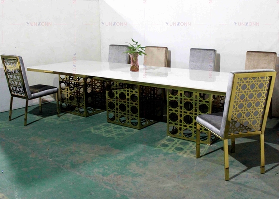 Σύγχρονος δειπνώντας επιτραπέζιος MDF cOem 4000X1200X750mm ύφους συμποσίου πολυτέλειας μεγάλος βαρέων καθηκόντων