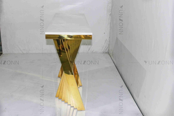Ο κοίλος έξω μαρμάρινος χρυσός σχεδίων κάλυψε τα δευτερεύοντα γραφεία αποθήκευσης επιτραπέζιου χαράζοντας σχεδίου