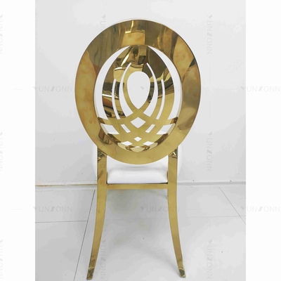 Κλασική Stackable γαμήλια έδρα δέρματος ανοξείδωτου εδρών γαμήλιου συμποσίου