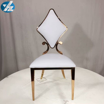 Να δειπνήσει διαμαντιών πολυτέλειας 50X55X107 SS γαμήλιο χρυσό λευκό cOem εδρών