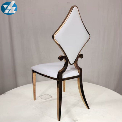 Να δειπνήσει διαμαντιών πολυτέλειας 50X55X107 SS γαμήλιο χρυσό λευκό cOem εδρών