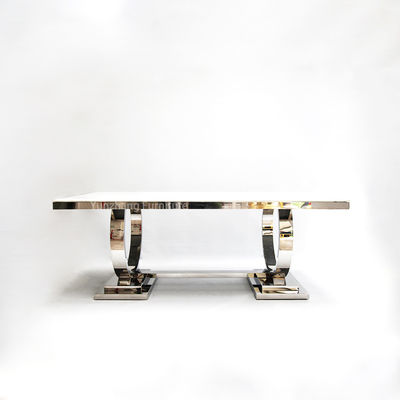 Καλή τιμή Ανοξείδωτου δύο λεία σύγχρονη να δειπνήσει κύκλων οικογενειακή χρήση επιτραπέζιου μαρμάρινη τοπ 201 σε απευθείας σύνδεση