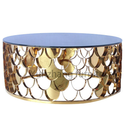 Καλή τιμή Προηγμένο τραπεζάκι σαλονιού κλίμακας, κεντρικός πίνακας καφέ με το μετριασμένο γυαλί καθρεφτών σε απευθείας σύνδεση