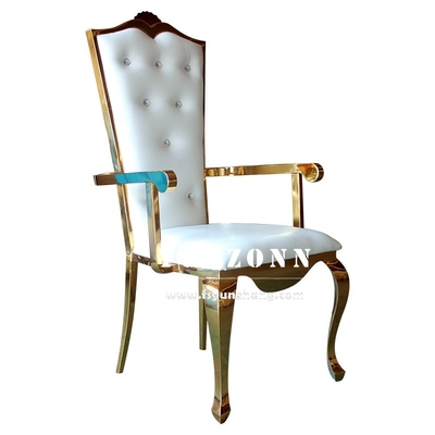 Κομψή Δυνατή Καρέκλα Γαμήλιας Δεξιότητας Χρυσή κορνίζα για δεξίωση και εκδήλωση