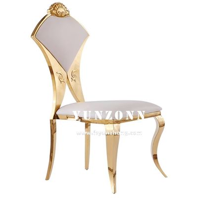 Καλή τιμή Νέο σχεδιασμό ξενοδοχείο Banqeut Wedding Chair Φαν-Σχήμα Καρέκλα πίσω Ατσάλινη καρέκλα σε απευθείας σύνδεση