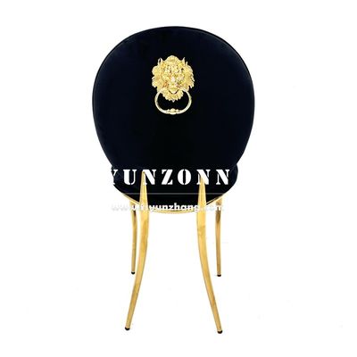 Καλή τιμή Χονδρική αγορά του Ντουμπάι Χρυσή ατσάλινη καρέκλα τραπέζι Royal Lion Handhold Hotel πολυτελή καρέκλα τραπέζι σε απευθείας σύνδεση