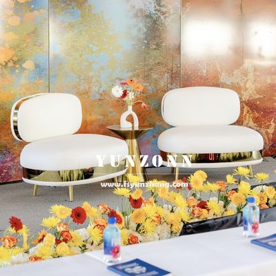 Σετ καναπέδων μοντέρνου σχεδιασμού υψηλών προδιαγραφών με ανοξείδωτο ατσάλινο σκελετό και βελούδινο ύφασμα για το σαλόνι