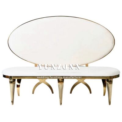 Καλή τιμή Βασιλικό γαμήλιο έπιπλο ζευγαριού καναπές κάθισμα λευκό γαμήλιο καναπέ για νύφη και γαμπρό ξενοδοχείο αίθουσα ανοξείδωτο ατσάλι γαμήλια εκδήλωση καναπές σε απευθείας σύνδεση