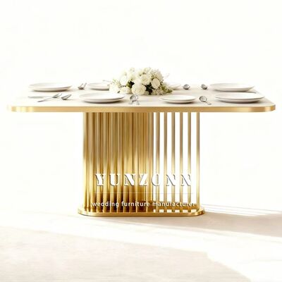 Καλή τιμή Ξενοδοχείο Γάμος Γιορτή Ατσάλι Μαρμάρινο Πάνω Εξωτερικό Πίνακα Εκδηλώσεων Αειφόρο Σύγχρονο Σχεδιασμό ενοικίαση επίπλων σε απευθείας σύνδεση