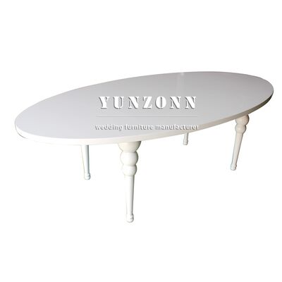 Καλή τιμή Τιμή χονδρικής εργοστασίου Τραπέζι MDF Πόδι από ανοξείδωτο ατσάλι Έπιπλα ξενοδοχείου για πάρτι Τραπέζι διακόσμησης γάμου σε απευθείας σύνδεση