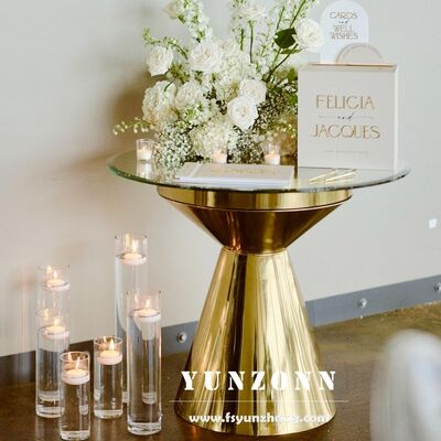 Καλή τιμή Ανοξείδωτο ατσάλι Τραπέζι σαλονιού Παιδικό Πάρτι Εκδήλωση Σχεδιασμός Διακόσμηση Στρογγυλή Βάση Επίδειξης Τούρτας για Γαμήλια Διακόσμηση σε απευθείας σύνδεση