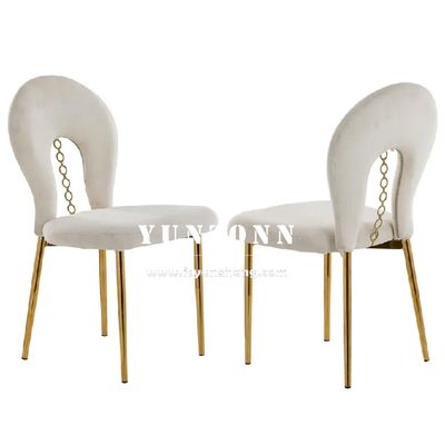 Καλή τιμή Καρέκλα Sherpa Design από Χρυσό Βελούδο με Ανοξείδωτα Πόδια για Γαμήλιες Εκδηλώσεις και Συνέδρια, Έπιπλα Ξενοδοχείων σε απευθείας σύνδεση