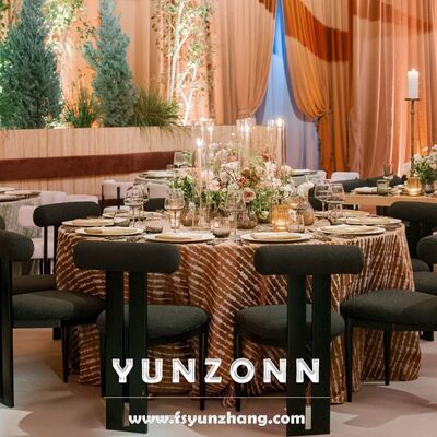 Καλή τιμή Έπιπλα Γάμου Πολυτελής Μαύρο Σιδερένιο Μεταλλικό Πλαίσιο Καρέκλα Συμπεριφοράς Vip σε απευθείας σύνδεση