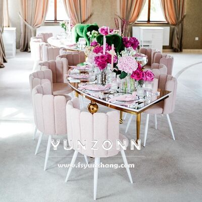 Καλή τιμή Ντουμπάι πολυτελή έπιπλα για γάμους τραπέζια αίθουσα βασιλικές καρέκλες δακτυλοειδής βελούδινη προσαρμογή καρέκλες τραπεζαρίας σε απευθείας σύνδεση