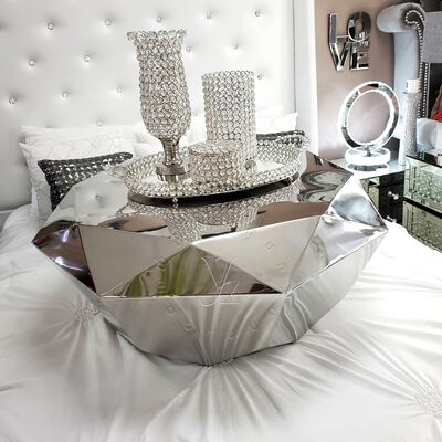 Καλή τιμή Διαμαντένια πολυτελή μοντέρνα ανελκυστήρα πάνω καφέ τραπέζι ανθεκτικά μεταλλικά έπιπλα με ανοξείδωτο χάλυβα για το καθιστικό σε απευθείας σύνδεση