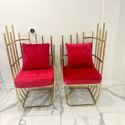 Καλή τιμή Νέο Σχεδιασμό Γάμος Βασίλισσα Χρυσός Θρόνος Κουζίνα Στέλος Σοφάς Στέλος Διακόσμηση για πάρτι σε απευθείας σύνδεση