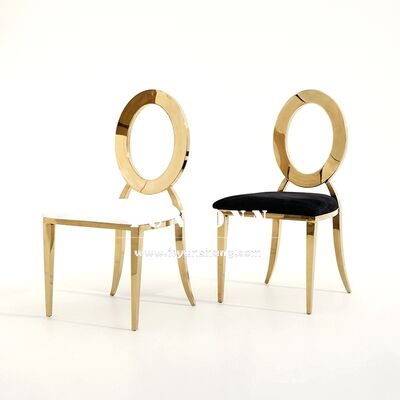 Καλή τιμή Αρχαία καρέκλα Louis Oz με χρυσό πλαίσιο από ανοξείδωτο χάλυβα για σύγχρονες εκδηλώσεις Πανηγύρια Ξενοδοχεία Τροφίμων Διαμερίσματα Καρέκλα γάμου σε απευθείας σύνδεση