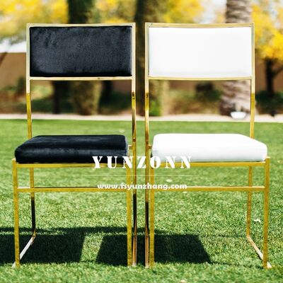 Καλή τιμή Φθηνά Ξενοδοχειακά Έπιπλα Εκδηλώσεων Πάρτι Καθίσματα από PU/Βελούδο/Ύφασμα με Χρυσό Ανοξείδωτο Ατσάλι για Γάμους και Δείπνα σε απευθείας σύνδεση