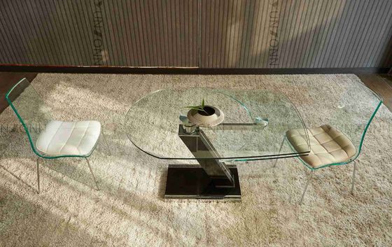 Καλή τιμή Το Extensional διαμόρφωσε ακανόνιστα τον περιστρεφόμενο τοπ να δειπνήσει πίνακα εκτός από το διάστημα για τη τραπεζαρία σε απευθείας σύνδεση