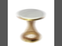 Πλούσιος στρογγυλός να δειπνήσει πίνακας με τη βάση σωλήνων χάλυβα για 6-8 ανθρώπους